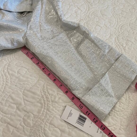 Lafayette 148 Metallic Ruffle Zip Dress Jacket Plus Size 14 New Formal Business - Picture 12 of 12